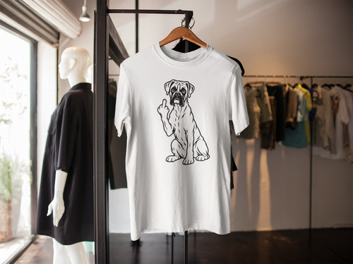 Shirt boxer cane dito - t-shirt,