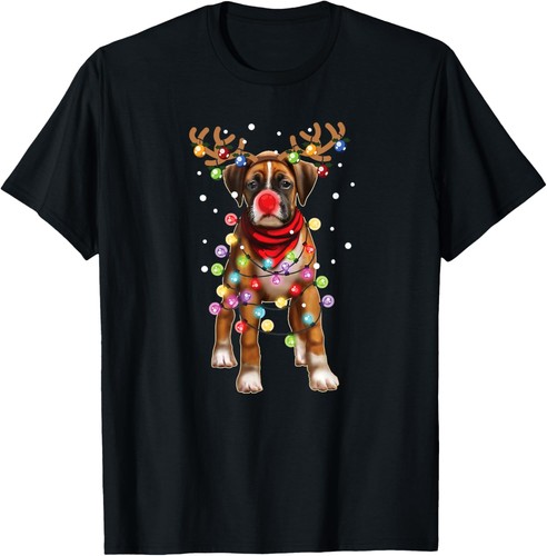 Maglietta natale cane boxer - maglietta,