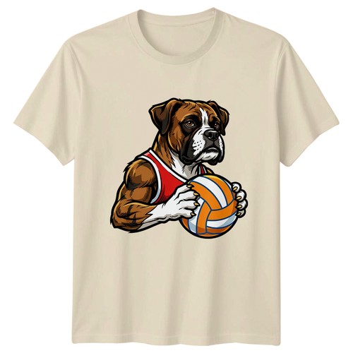 Shirt cane boxer cartone - t-shirt,