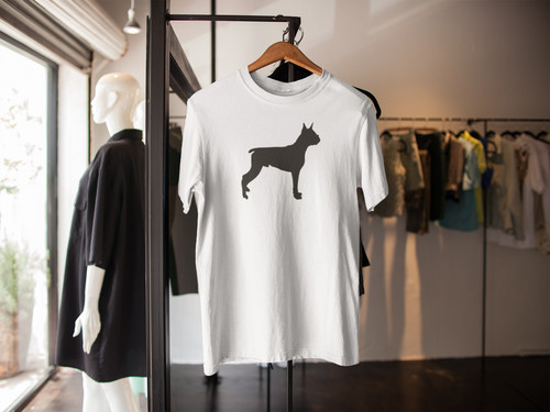 Shirt boxer cane - t-shirt, silhouette