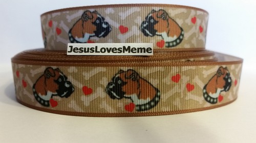 Nastro grosgrain cani boxer - nastro, grosgrain,