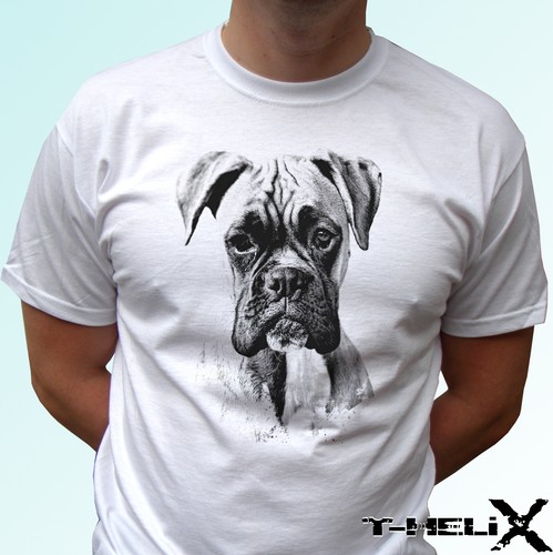 Boxer head shirt cane - boxer,
