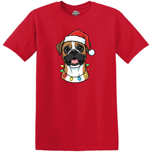 Shirt natalizia boxer cane - boxer,